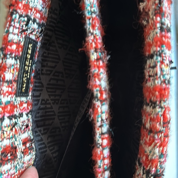 Kurt Geiger Kensington Tweed Orange Bag - Picture 9 of 9